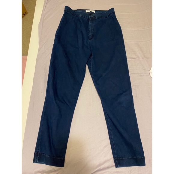 American Apparel, high wasted cropped jeans. - Picture 1 of 3